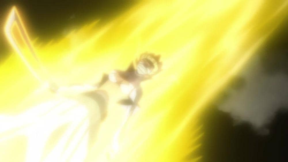 Reiatsu Harribel, karakter dari anime Bleach produksi Pierrot, tampil dalam ilustrasi dengan ekspresi serius.