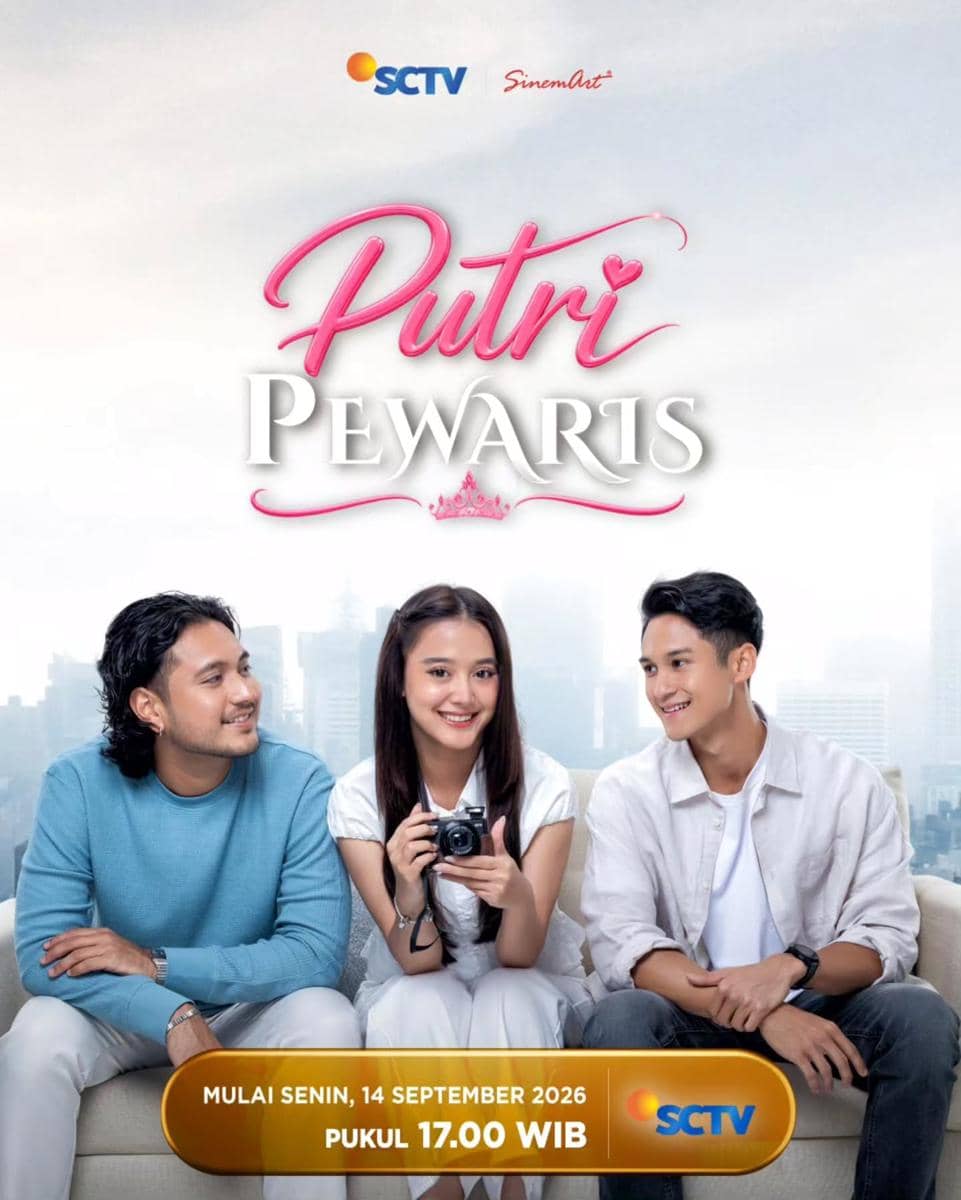 Poster promosi sinetron Putri Pewaris dari akun Instagram SCTV yang memuat informasi sinopsis tayangan.