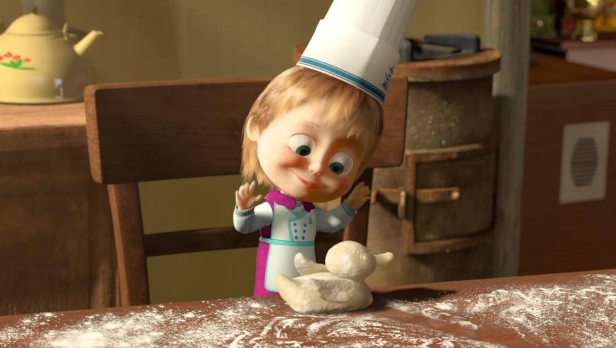 Cuplikan episode Masha and the Bear