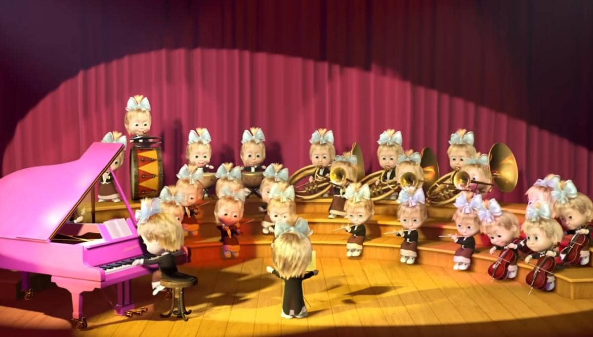 Cuplikan episode Masha and the Bear