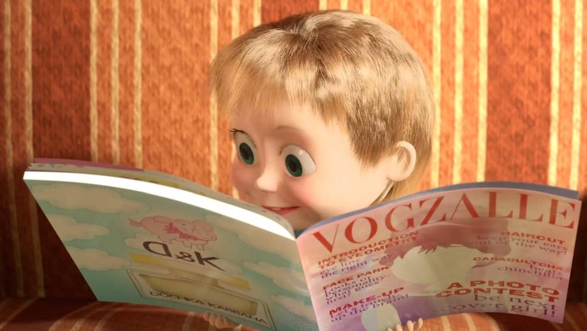 Cuplikan episode Masha and the Bear