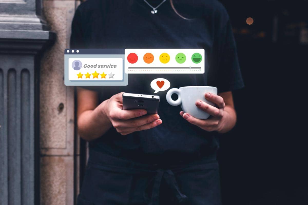 ilustrasi rating dan review marketplace