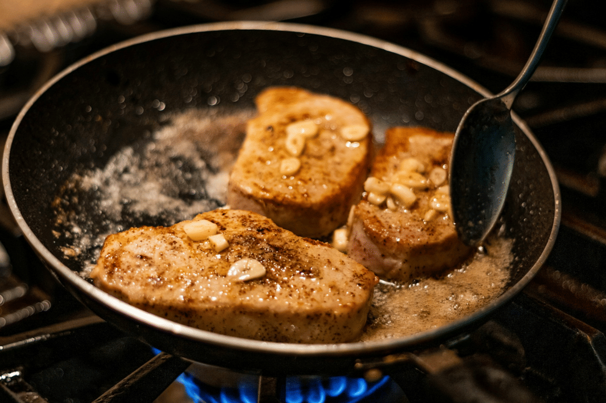 ilustrasi membuat sweet and sour pork chops