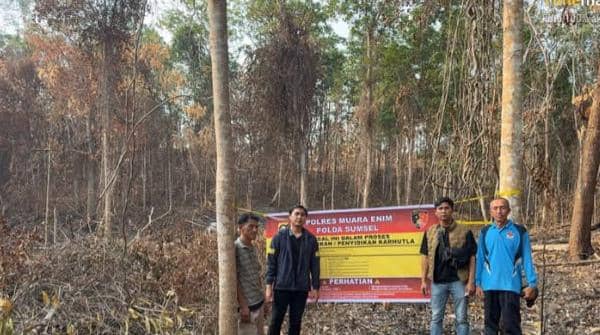 Bakar Ranting untuk Buka Lahan Sawit, Pria di Muara Enim Jadi Tersangka