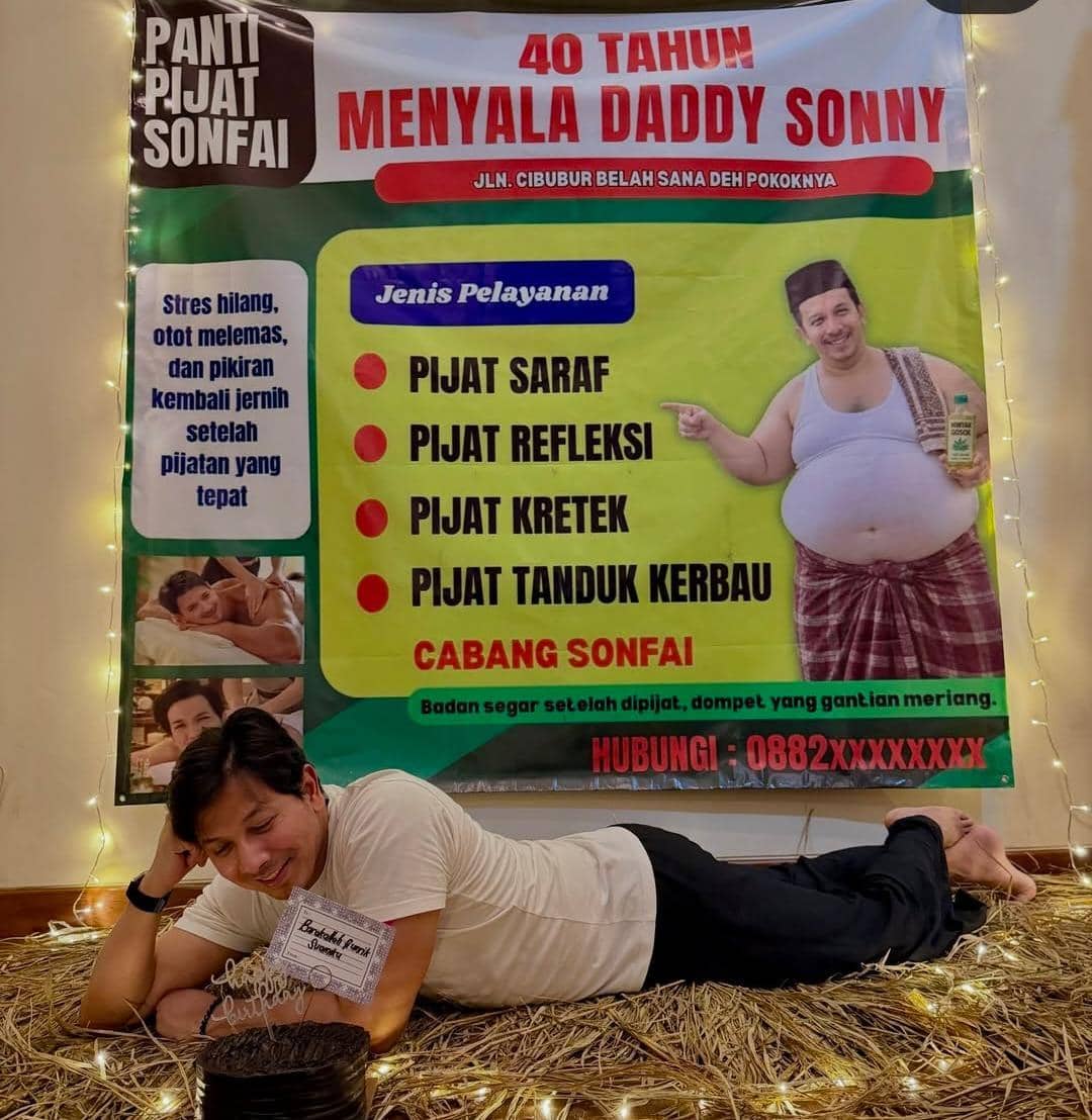Sonny Septian ulang tahun ke-40
