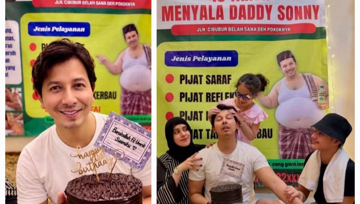 Sonny Septian dapat Kejutan Ultah Ke-40 Bertema Panti Pijat, Meriah