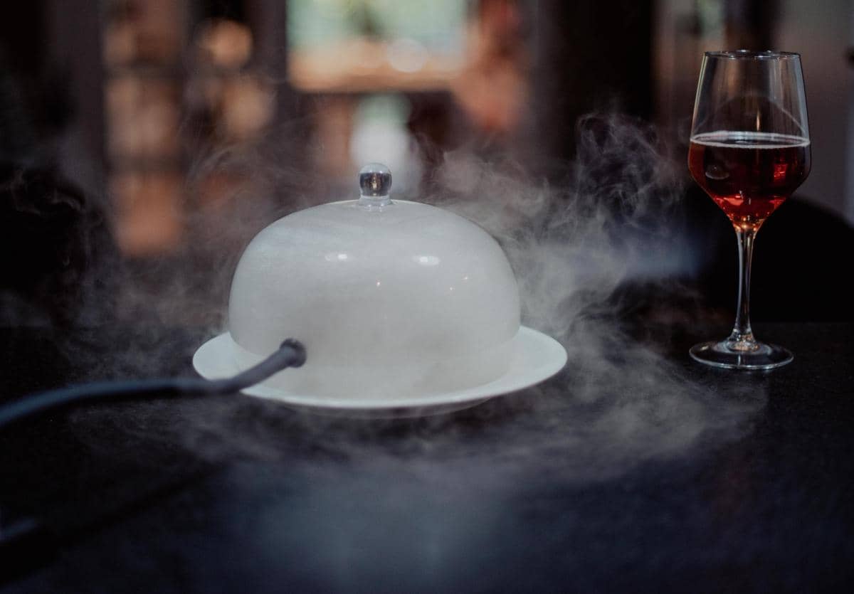 ilustrasi menu dengan nitrogen cair