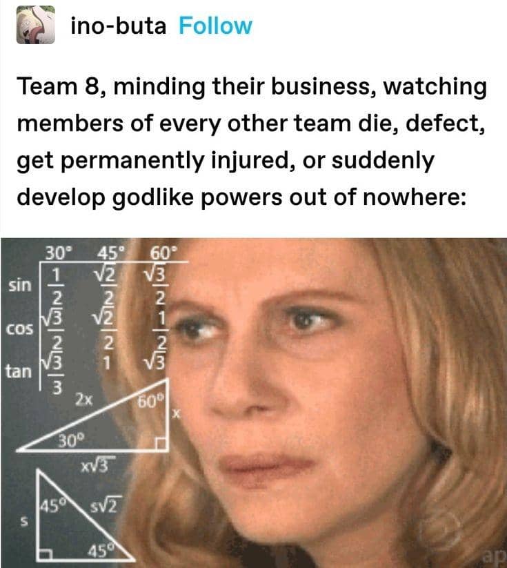 meme Naruto tentang tim 8