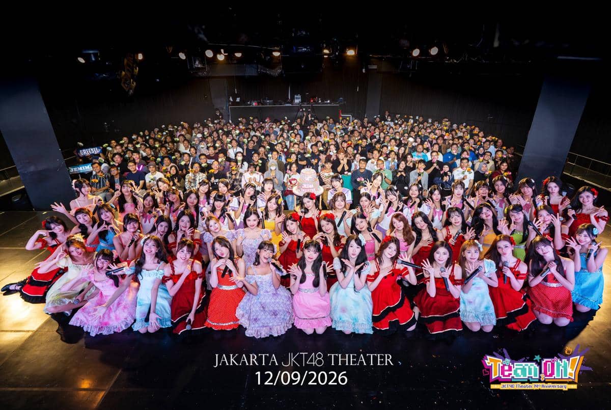 Potret para anggota JKT48 dalam unggahan akun resmi grup di platform X, terkait aktivitas mereka bersama.