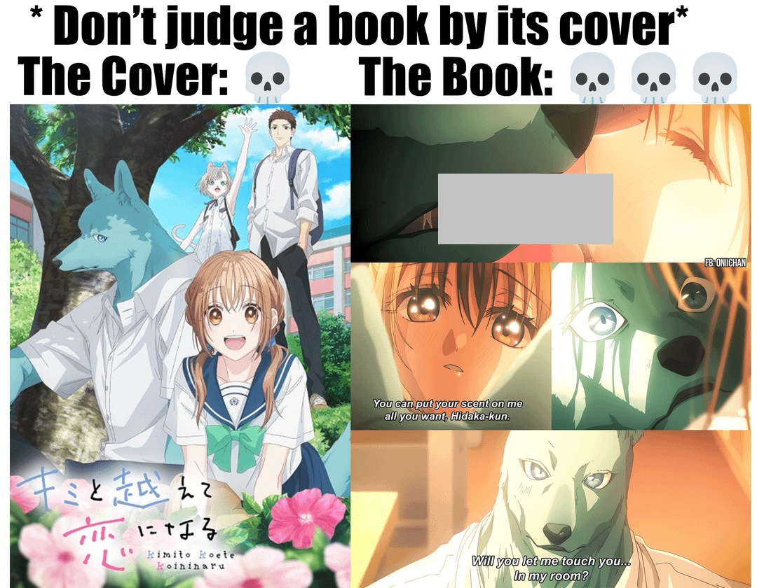 meme anime peribahasa jangan menilai buku dari sampulnya