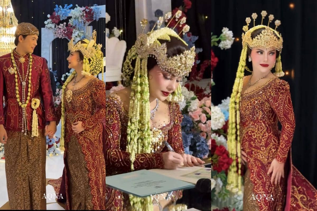 5 Inspirasi Gaya Kebaya dan Makeup Akad Nikah Irma Darmawangsa
