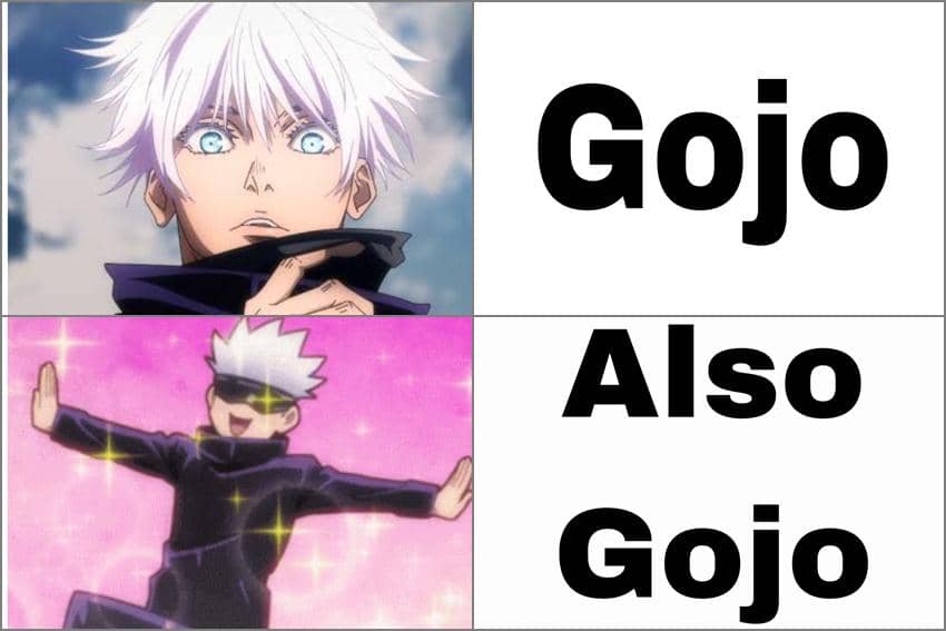 8 Meme Anime tentang Dualitas, Satoru Gojo Aslinya Ada 2?