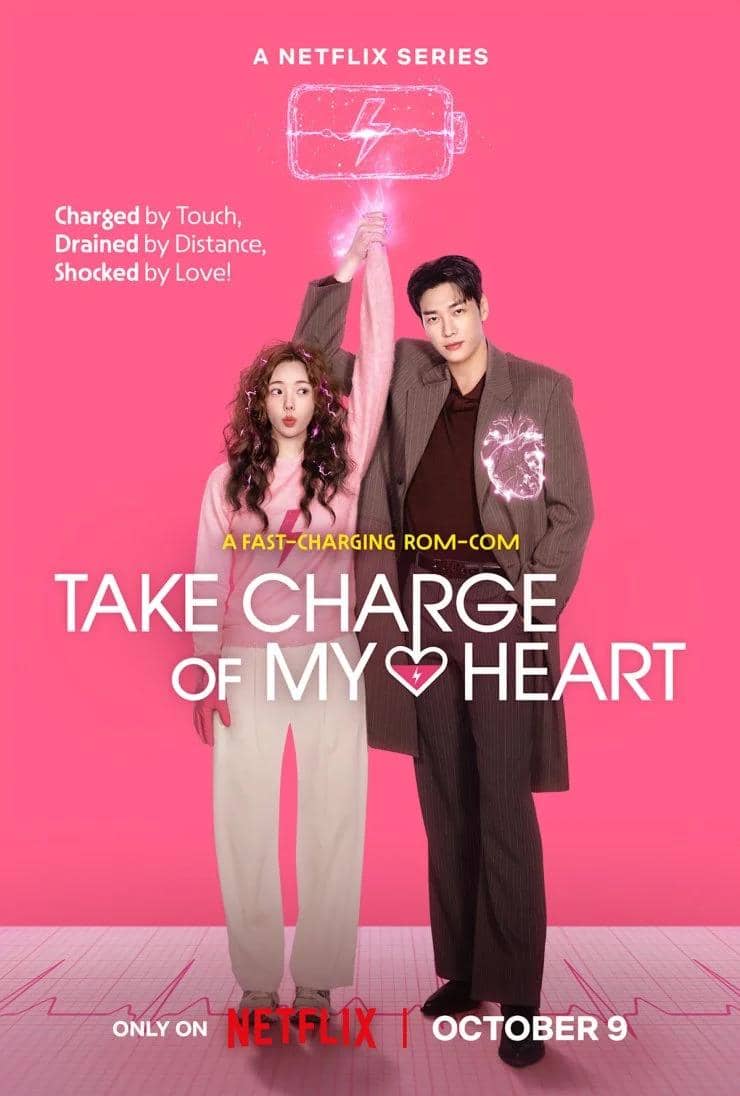 Poster resmi drama Take Charge of My Heart dari Netflix, menampilkan judul serial sebagai materi promosi tayangan.