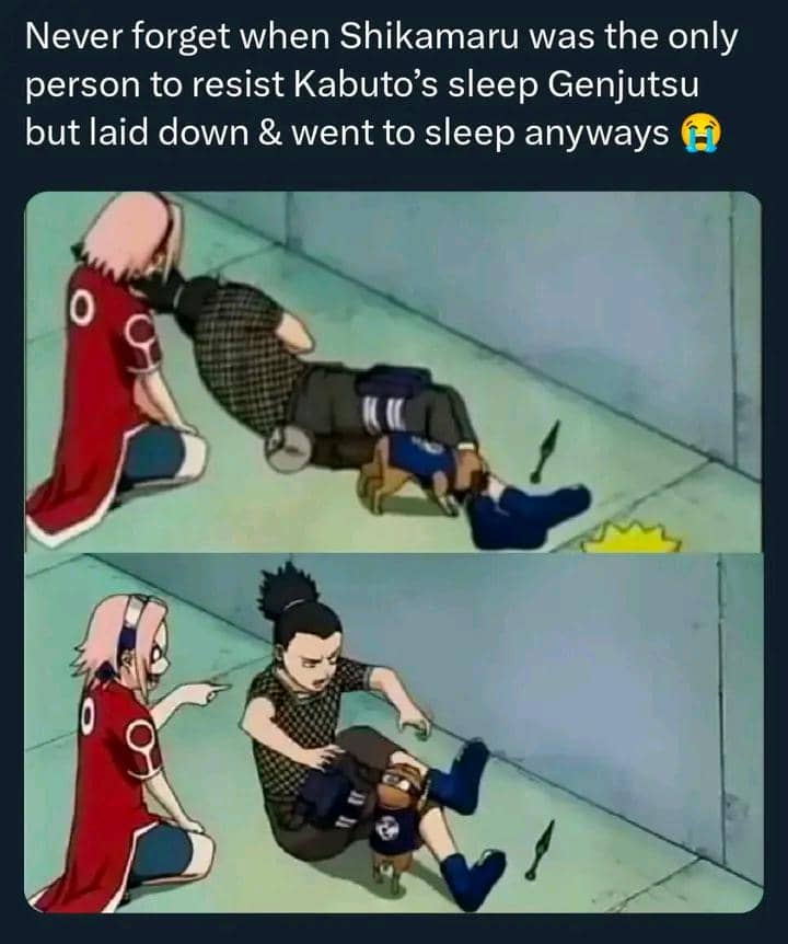 meme Naruto tentang Tim 10