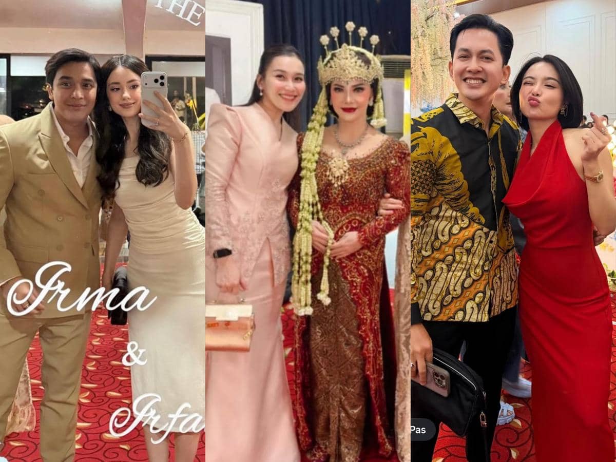 5 Gaya Tamu Seleb di Pernikahan Irma Darmawangsa dan Irfan Sebaztian