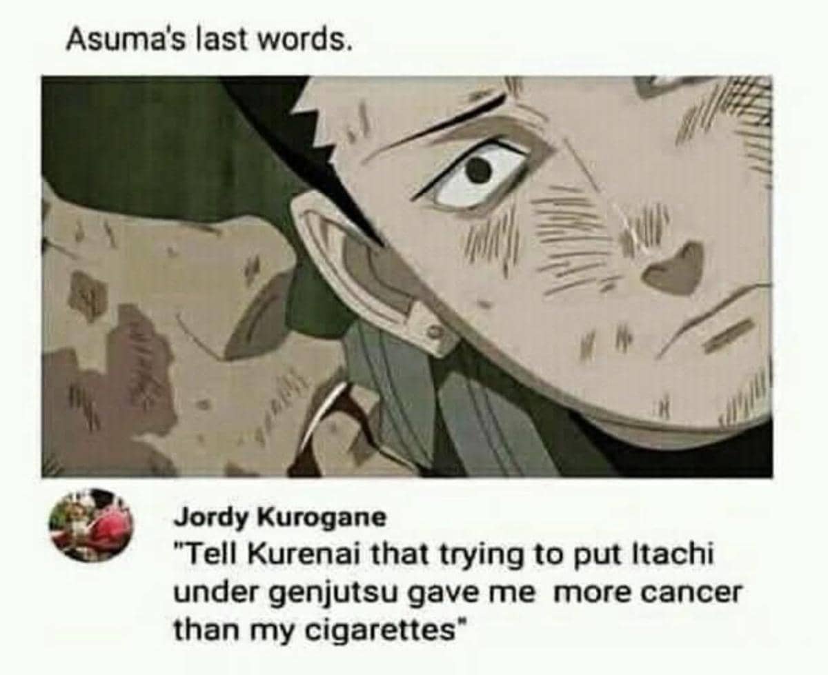 8 Meme Kurenai, Momen Bersama Itachi Dibawa-bawa Lagi