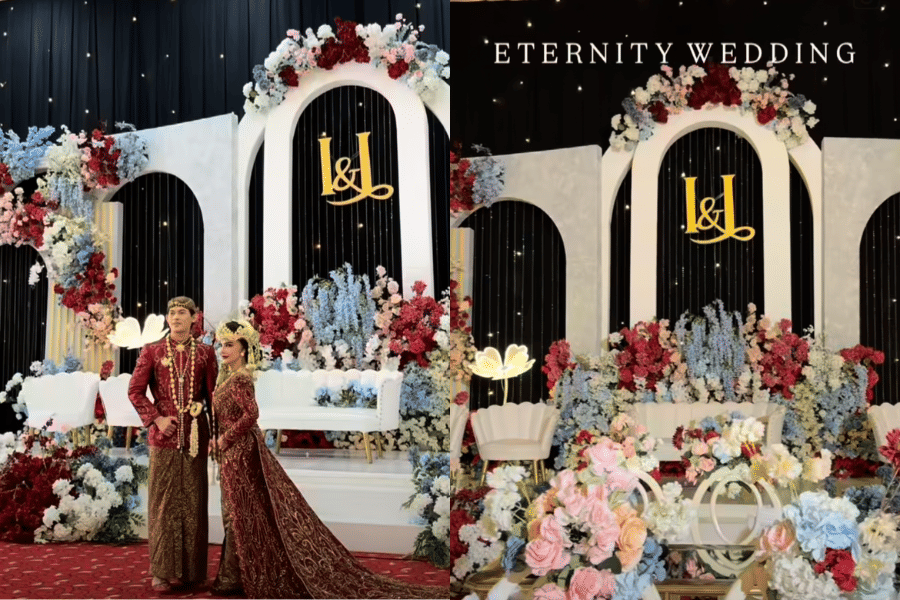 Dekorasi Pernikahan Irma Darmawangsa dan Irfan Sebaztian, Romantis!