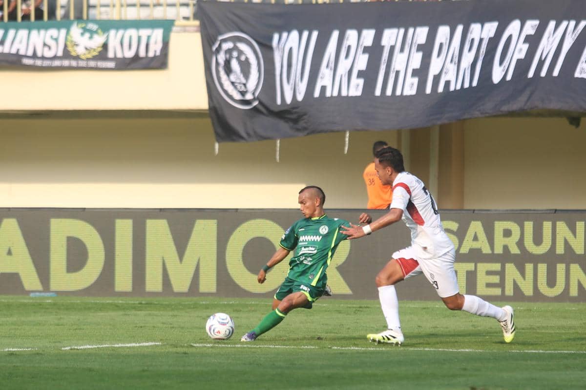 Madura United menang atas PSS Sleman dengan skor 3-1. ANTARA FOTO/Andreas Fitri Atmoko