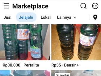 Pertalite Muncul di Marketplace saat BBM Langka, Dijual Rp45 Ribu