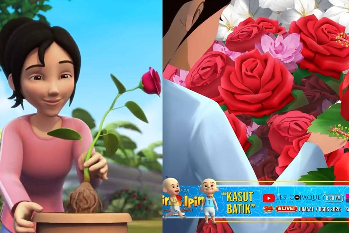 Kak Ros dan sang ibu sama-sama menyukai bunga
