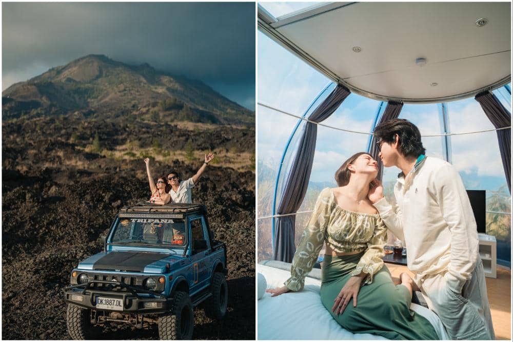 Cassandra Lee dan Suami Liburan di Kintamani, Glamping di Gunung Batur
