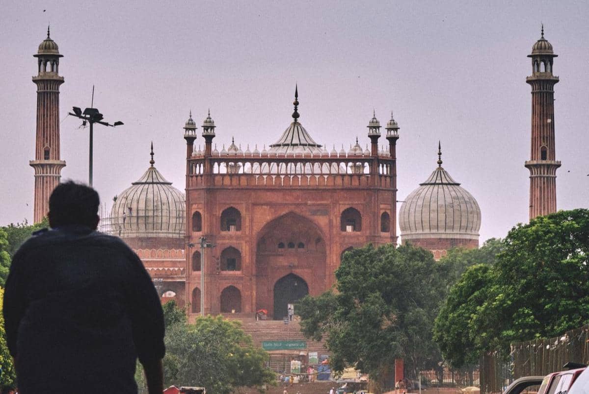 Suasana di Kota New Delhi, India.