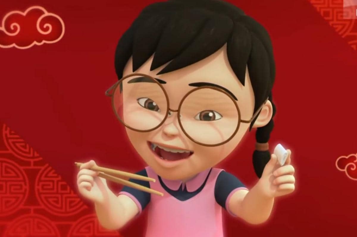 4 Karakter Upin & Ipin yang Jago Pakai Sumpit, Kamu Bisa?