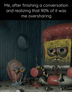 meme kartun tentang oversharing