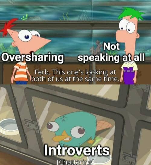 meme kartun tentang oversharing