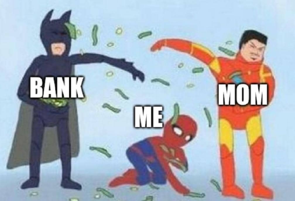 meme kartun tentang gak ada uang