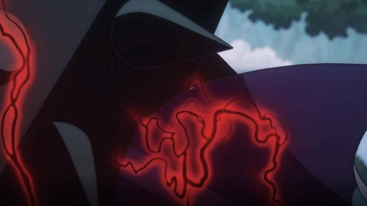 Gaban dan Sommers terlibat bentrokan senjata dalam sebuah adegan anime One Piece produksi Toei Animation.