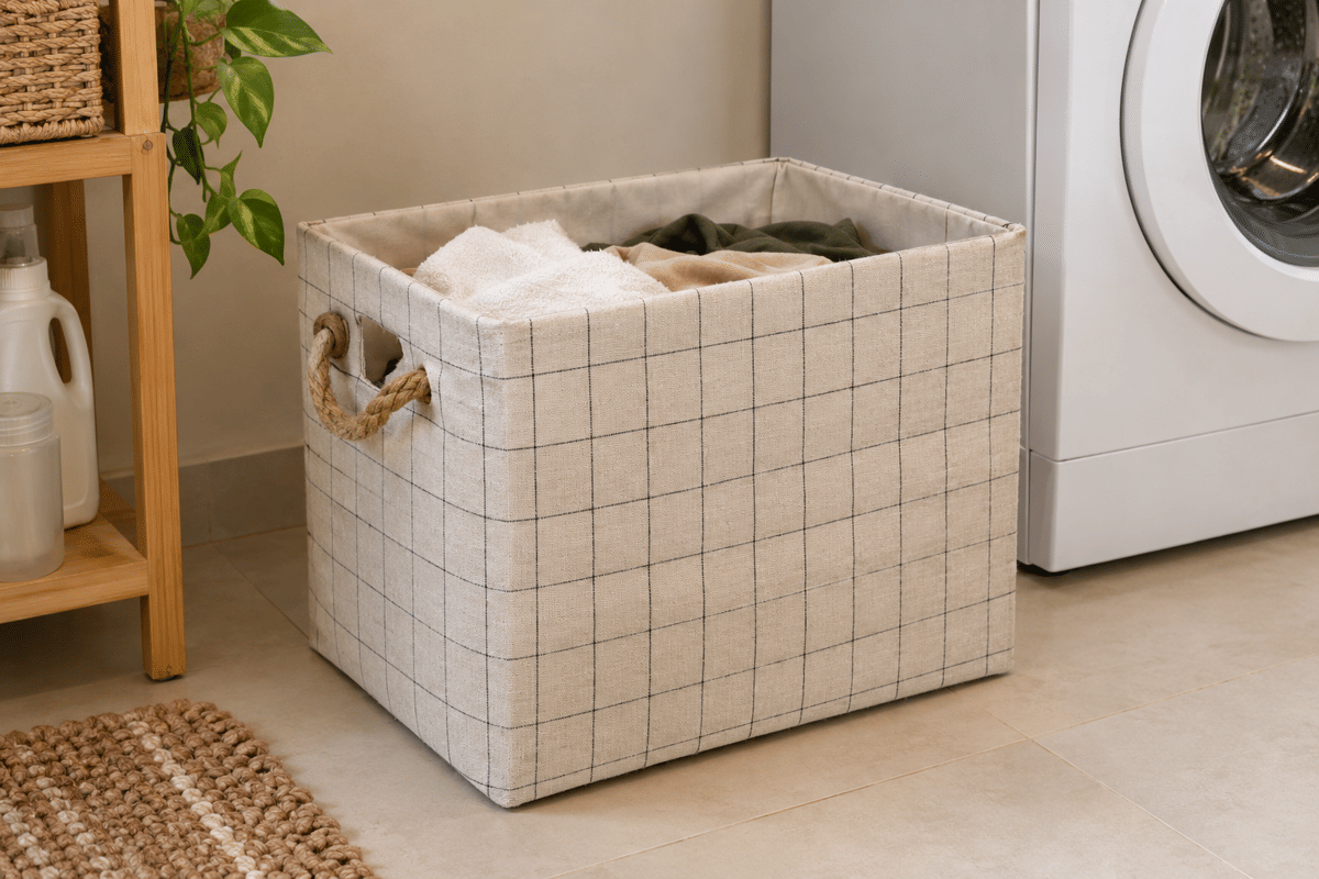 DIY Laundry Basket dari Kardus, Solusi Hemat Bikin Lebih Rapi