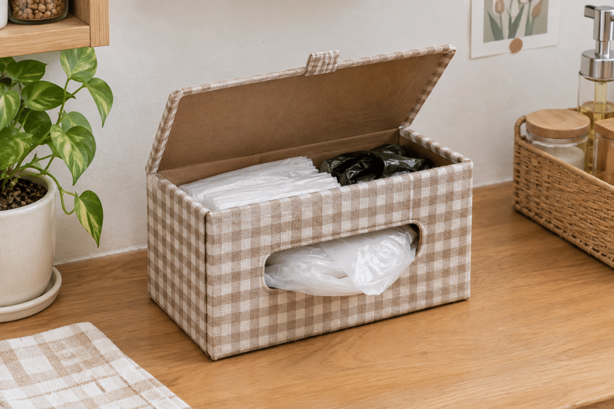 DIY Tempat Penyimpanan Plastik Belanja, Rapi dan Gampang Diambil