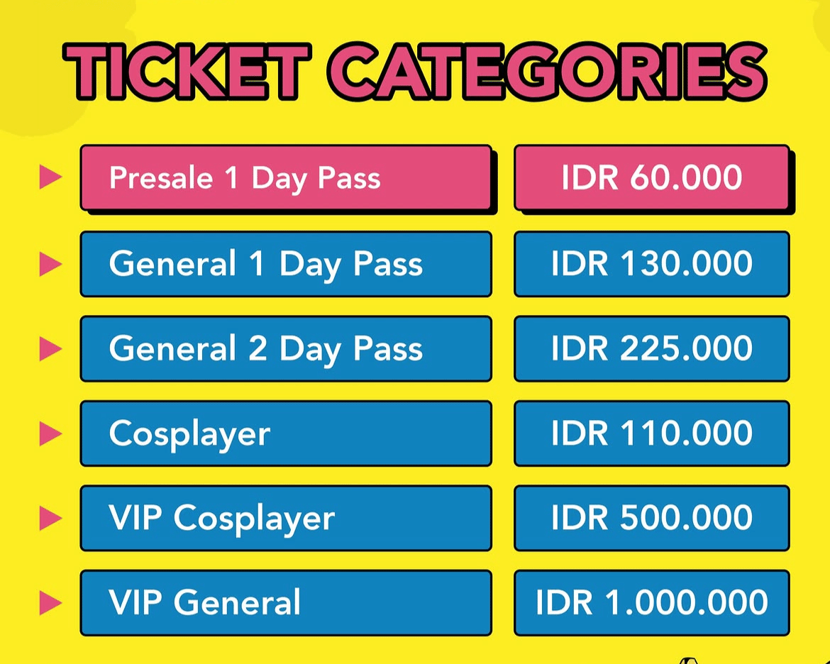 Berapa harga tiket untuk melihat Mackenyu di Comic Con 2026