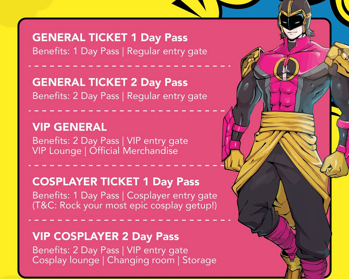 Hal yang perlu diketahui sebelum beli tiket Comic Con 2026