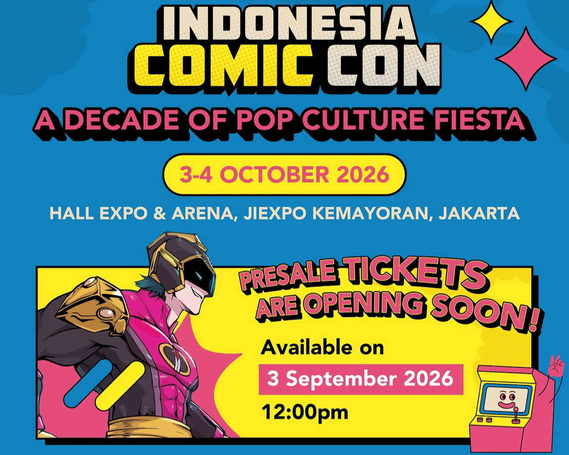 Cara beli tiket Comic Con 2026 