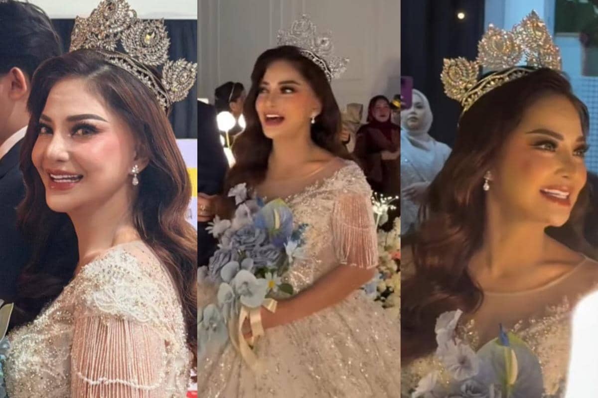 Gaya Resepsi Irma Darmawangsa, dari Makeup hingga Gaun