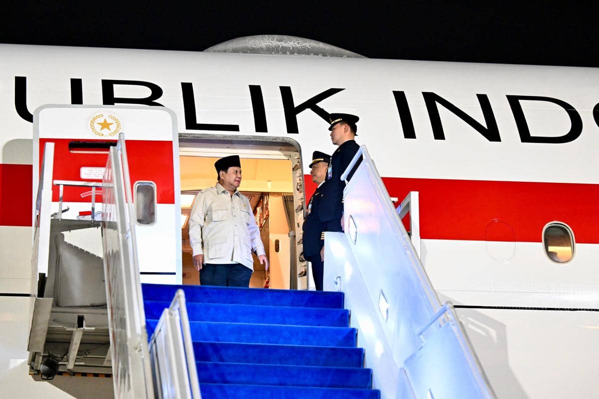 Prabowo Kembali ke Indonesia Usai Hadiri KTT BRICS 2026 di India