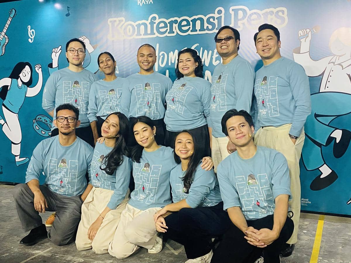 Suasana konferensi pers pertunjukan Home Sweet Loan The Musical yang digelar pada Senin, 14 September 2026.