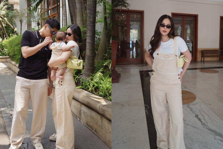 Gaya Alyssa Daguise saat Family Time, Style Branded pas Momong Anak