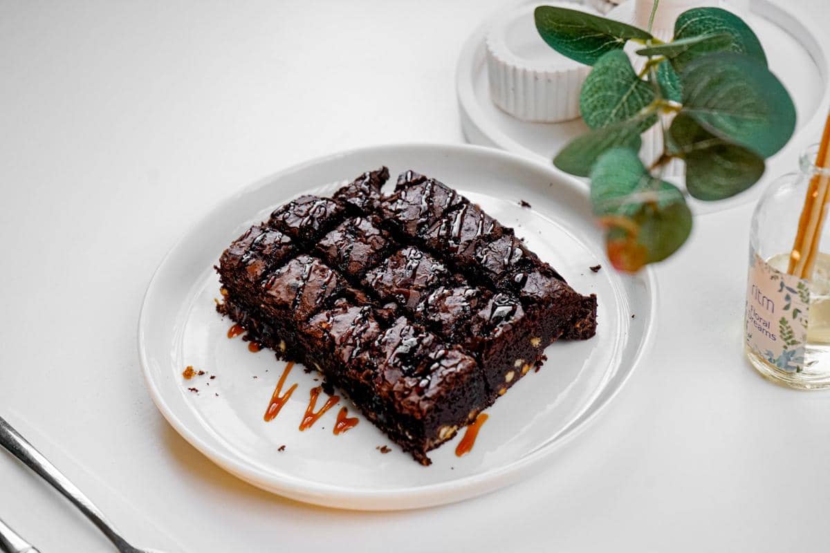 ilustrasi turkish coffee brownies