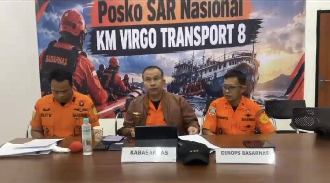 Basarnas Kerahkan Unit Khusus Selam Cari Penumpang Kapal Virgo