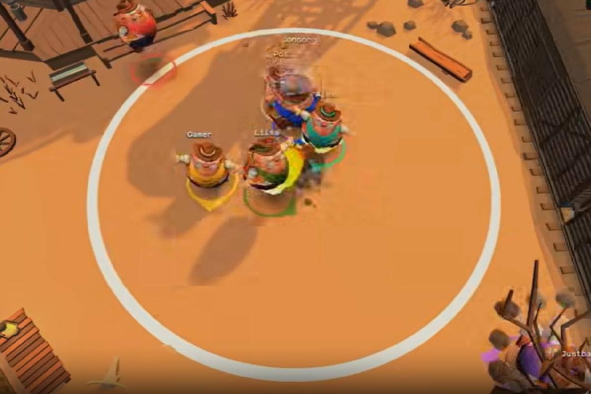 tangkapan layar game Chowboys: The Ring di Gaming Couch