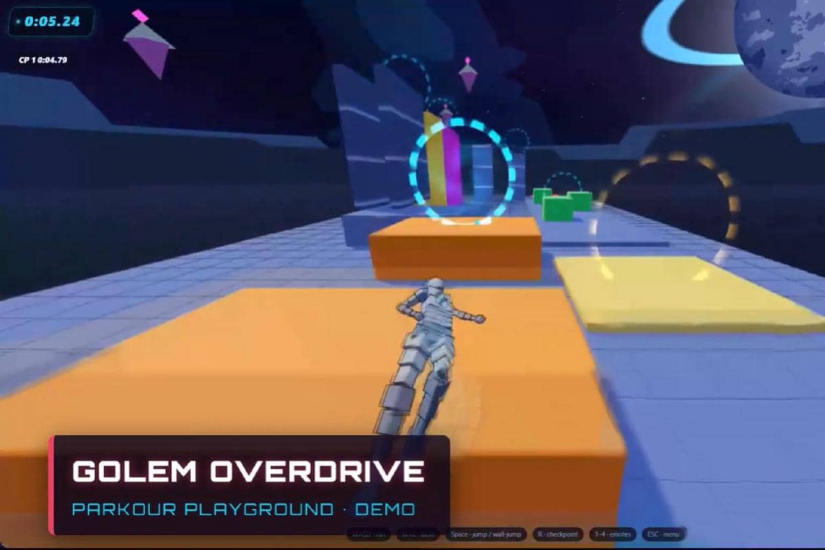 tangkapan layar game Parkour Playground di GameBuddies.io 