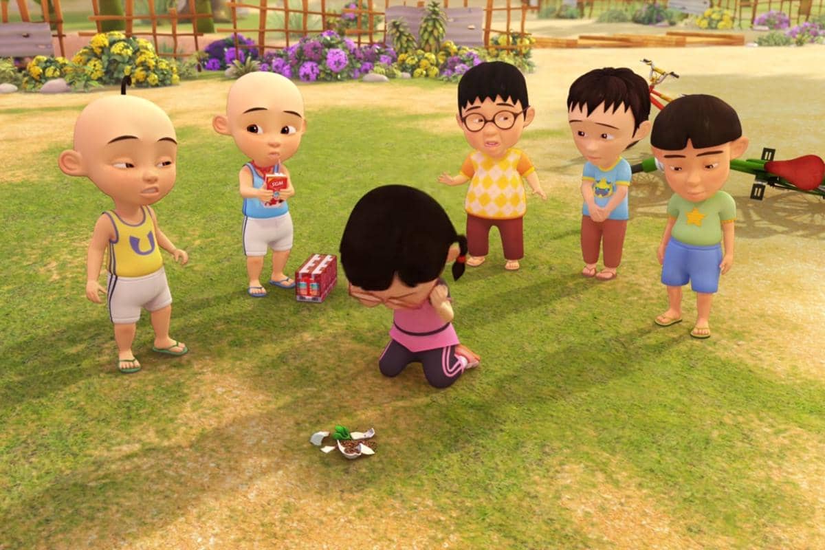 cara menerapkan mindfulness digital dari Upin & Ipin