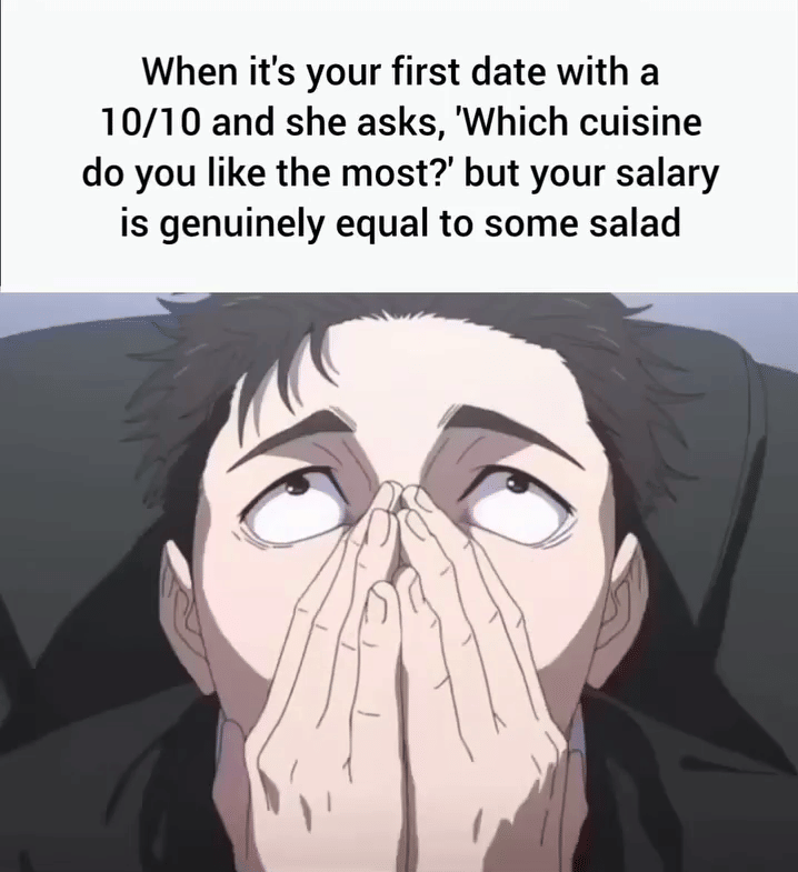 meme anime tentang gak punya uang