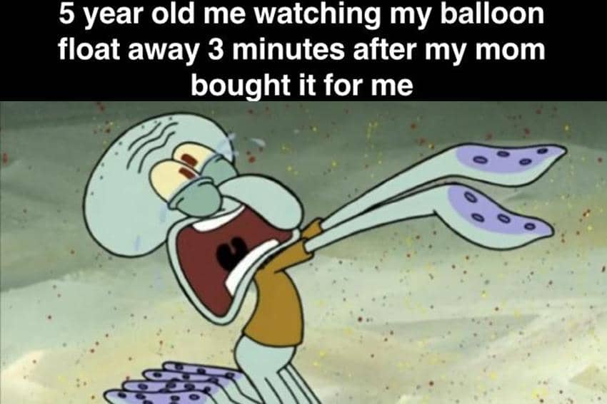 8 Meme SpongeBob tentang Balon, Absurd dan Random Abis!