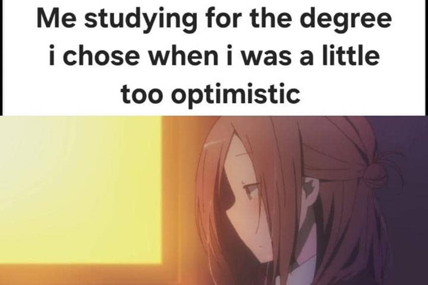 8 Meme Anime tentang Gelar Akademik dan Jurusan Kuliah