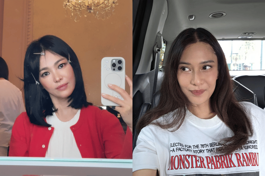adu gaya makeup Song Hye Kyo vs. Dian Sastro
