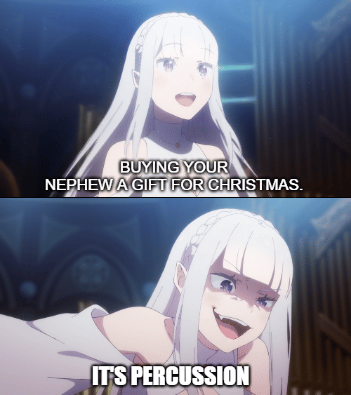 Meme anime bertema hadiah dengan konteks humor, berasal dari unggahan pengguna Reddit Civil-Initial2942.